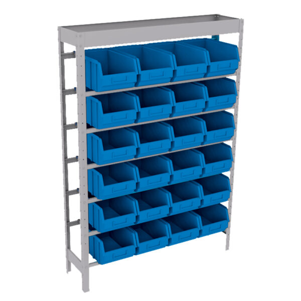 ESTANTE CAIXA BOX 24 GAVETAS - Nº 7