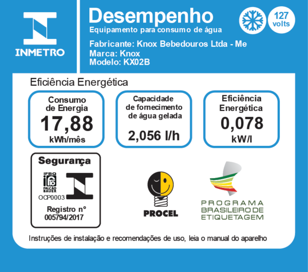 SELO INMETRO - SRA DISTRIBUIDORA - 25 LITROS BANCADA