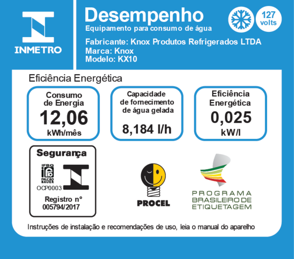 SELO INMETRO - SRA DISTRIBUIDORA - 100 LITROS COLUNA 02