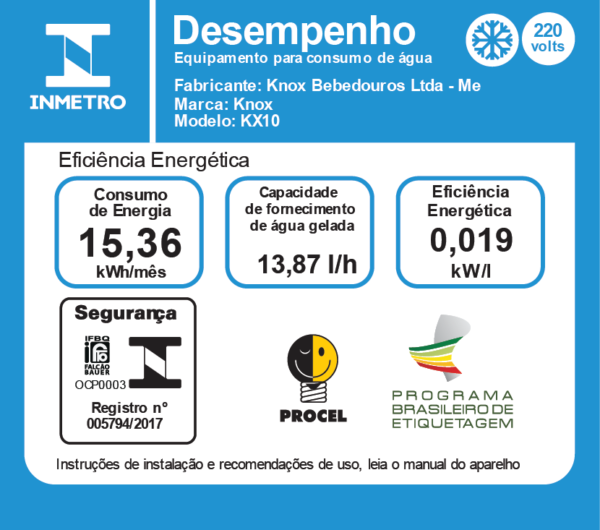 SELO INMETRO - SRA DISTRIBUIDORA - 100 LITROS COLUNA 01