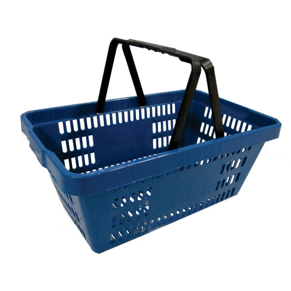 CESTA DE COMPRAS PLÁSTICA - SRA DISTRIBUIDORA - azul