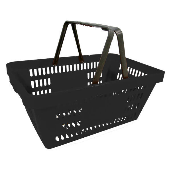 CESTA DE COMPRAS PLÁSTICA - SRA DISTRIBUIDORA - preta