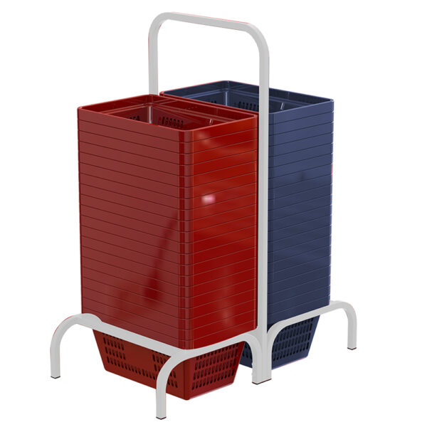 CESTA DE COMPRAS PLÁSTICA - SRA DISTRIBUIDORA - imagem conjunta